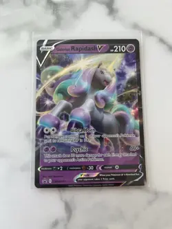 Galarian Rapidash V SWSH111 Ultra Rare Black Star Promo Card(Pokemon SWSH) - Image 1