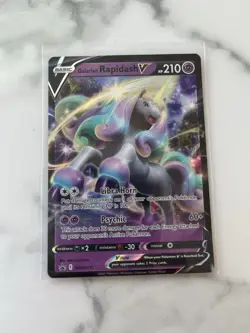 Galarian Rapidash V SWSH111 Ultra Rare Black Star Promo Card(Pokemon SWSH) - Image 3