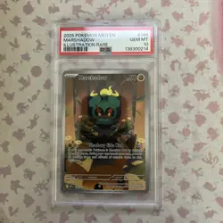Pokemon Mega Evolution Marshadow Illus. Rare Card 146/132 PSA10 - Image 1