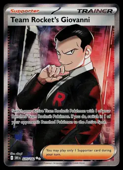 Pokemon Card - Team Rocket's Giovanni Destined Rivals 225/182 Ultra Rare - Image 1