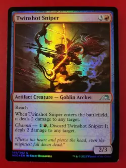 1x Twinshot Sniper | FOIL | Kamigawa Neon Dynasty | MTG Magic Cards - Image 1