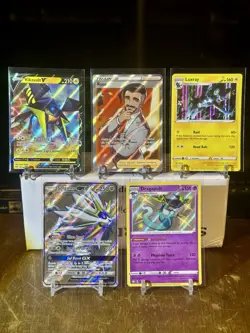 Pokemon Lot Of 5 Cards, Luxray, Trainer, Vikavolt, Solgaleo, Dragapult, - Image 1