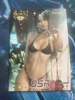Anime Waifu Card - Holo Collectible CCG - Sexy Art - Rare Girl Card - Image 1