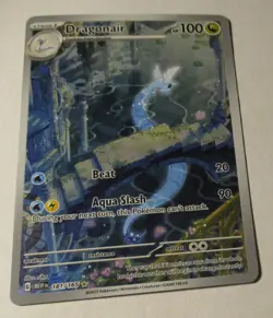 Pokemon TCG Scarlet Violet 151 Dragonair 181/165 Holo Full Art Illustration Card - Image 2
