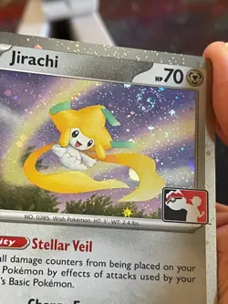 POKEMON JIRACHI 126/182 COMMON PRIZE PACK PROMO COSMOS HOLO WITH SWIRL NM CARD - Image 5