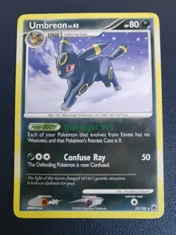 Pokemon Card Umbreon 32/100 D&P Majestic Dawn Non-Holo Rare - Image 1