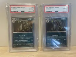 PSA 10 Graded Umbreon #59 Prismatic Evolutions Holo Sequential Set of Two Cards - Image 1