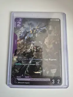 Gundam Barbatos 1st Form (LR+) GD02-054 English LR+ Dual Impact Gundam Card Game - Image 1