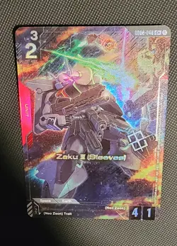 Zaku III (Sleeves) Alternate Art WInner Foil - GD02-048 - Gundam TCG Card Game - Image 2