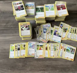 Massive 1300 Pokemon Trainer Cards Lot Bulk Item Supporter C/UC English - Image 1