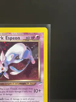 Pokemon TCG Neo Destiny Espeon Dark 4/105 Holo Unlimited Rare Card - Image 3