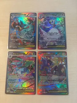 SET 4pz Mega EX Pokemon special Fan Card , ENG , NM or M condition - Image 1