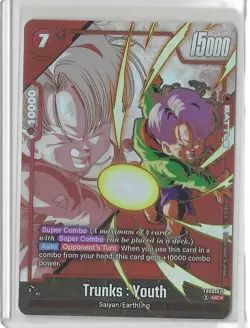 Dragon Ball Z Trunks : Youth FB08-016 Alternate Art Saiyan's Pride English Card - Image 1