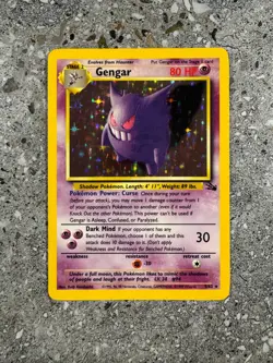 Pokemon TCG Cards Gengar 5/62 Fossil Holo Rare NM - Image 1
