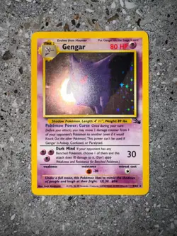 Pokemon TCG Cards Gengar 5/62 Fossil Holo Rare NM - Image 3