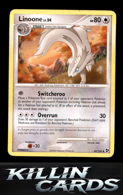 Linoone 43/106 Uncommon Great Encounters Pokemon Card MP - Image 1