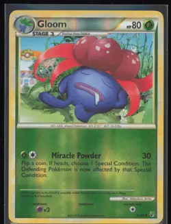 Gloom Reverse Holo 27/90 Pokemon: Undaunted LP Pokemon Card - Image 1