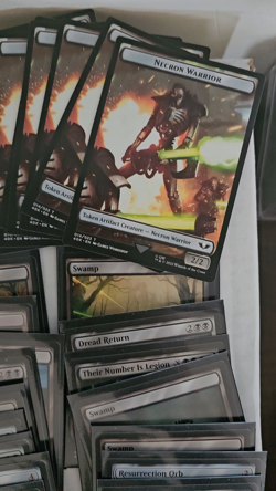 Warhammer 40k Commander Deck Necron Dynasty Nm Sleeved Mtg Complete - Image 2