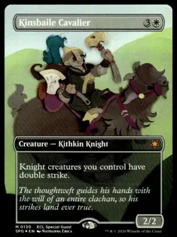 KINSBAILE CAVALIER - Lorwyn Eclipsed NM BORDERLESS SPG FOIL #130 - Image 1