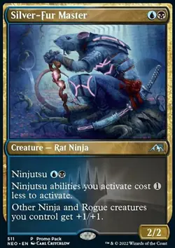 MTG Magic the Gathering Silver-Fur Master (511/572) Kamigawa Neon Dynasty NM - Image 1