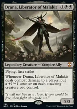 MTG Drana, Liberator of Malakir (248/485) Streets of New Capenna Commander NM - Image 1