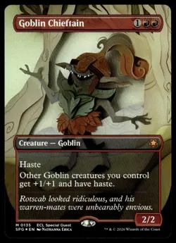 Goblin Chieftain (Borderless) [Special Guests] 135 NM Foil Lorwyn Eclipsed - Image 1