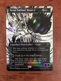 Tyvar Jubilant Brawler Extended Manga Step-and-Compleat Foil MTG Magic NM ONE - Image 1