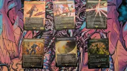 Magic The Gathering Secret Lair Marvel Captain America Rainbow Foil NM - Image 1