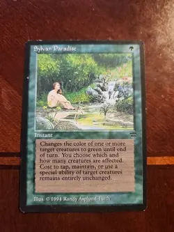 MTG Sylvan Paradise Legends Regular Magic the Gathering - Image 1