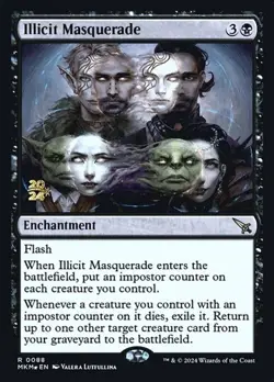 Illicit Masquerade - Foil Prerelease Promo MKM NM MTG - Image 1