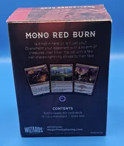MTG Magic Mono Red Burn Pioneer Challenger Deck 2021 New Factory Sealed MTG - Image 2