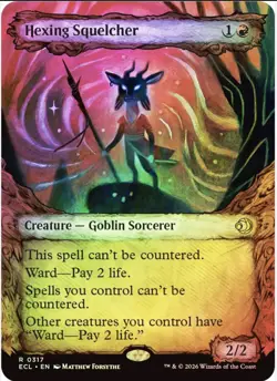 HEXING SQUELCHER (FOIL) - Lorwyn Eclipsed NM SHOWCASE #0317 317 - EARLY ACCESS! - Image 1