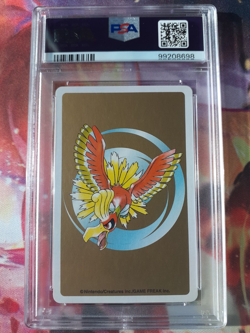 Pokemon Gold Ho-oh Victreebel 5 of Clubs Back Poker Deck Playing Card PSA 10 - Image 2