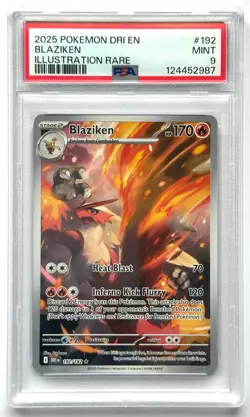 Blaziken 192/182 - Pokemon TCG - Destined Rivals Illustration Rare - PSA 9 - Image 1