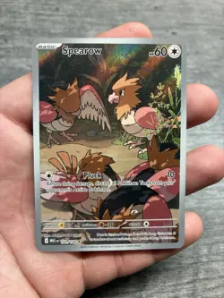 Pokemon TCG Pokemon Spearow Holo Illustration Rare 151/132 Mega Evolutions IR - Image 1
