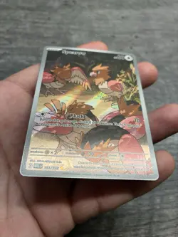 Pokemon TCG Pokemon Spearow Holo Illustration Rare 151/132 Mega Evolutions IR - Image 3