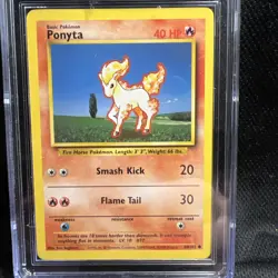 1999 Pokemon Base Set Unlimited 🔥 PONYTA 🔥 #60 CGC 9 Mint !! Wow!! - Image 3