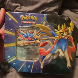 Pokemon TCG Scarlet & Violet: Slashing Legends Zacian EX Tin Set Sealed - Image 1