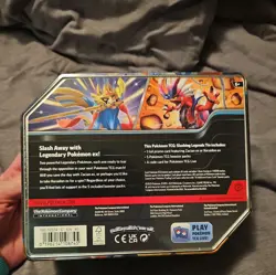 Pokemon TCG Scarlet & Violet: Slashing Legends Zacian EX Tin Set Sealed - Image 2