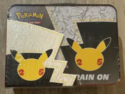 Pokemon Celebrations 25th Anniversary Collectors Chest Lunch Box Tin Sealed - Image 2