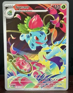 Ivysaur 134/132 Pokemon TCG Me01 Mega Evolution Base Illustration Rare (MINT) - Image 2
