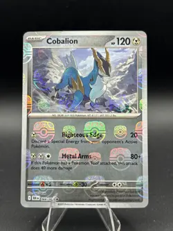 Cobalion (Master Ball Pattern) 066/086 Sv: Black Bolt Pokemon TCG - Image 1