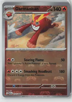 Pokemon Darmanitan (Master Ball Pattern) #014/086 SV: Black Bolt Mint - Image 1