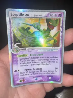 2006 POKEMON EX CRYSTAL GUARDIANS SCEPTILE EX DELTA SPECIES 96/100 ULTRA RARE MP - Image 1