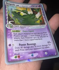 2006 POKEMON EX CRYSTAL GUARDIANS SCEPTILE EX DELTA SPECIES 96/100 ULTRA RARE MP - Image 2
