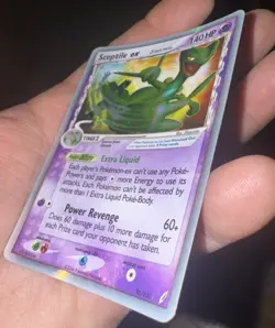 2006 POKEMON EX CRYSTAL GUARDIANS SCEPTILE EX DELTA SPECIES 96/100 ULTRA RARE MP - Image 3