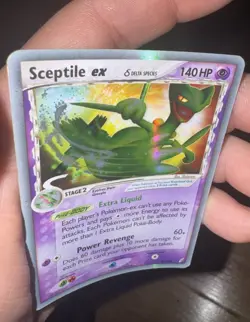 2006 POKEMON EX CRYSTAL GUARDIANS SCEPTILE EX DELTA SPECIES 96/100 ULTRA RARE MP - Image 4