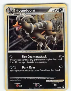 HOUNDOOM 10/95 HOLO RARE CALL OF LEGENDS POKEMON LP - Image 2