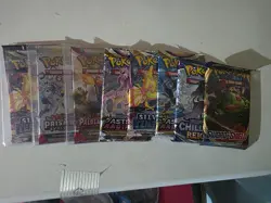 Pokemon TCG Lot of Eight Sword and Shield Booster Packs - Image 1