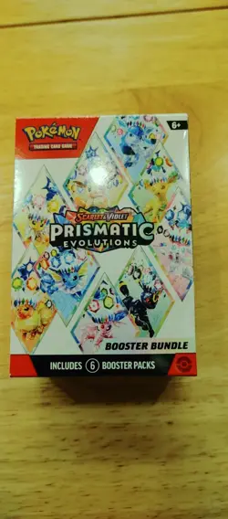 Pokemon Scarlet Violet Prismatic Evolution Booster Bundle (6 Booster Packs) - Image 1